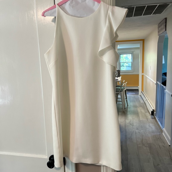 Lulus White One Shoulder Dress size M - Picture 2 of 5